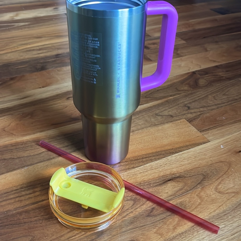 Summer Starbucks Stanley Tumbler 40 oz.🌸 NEW - Picture 9 of 10